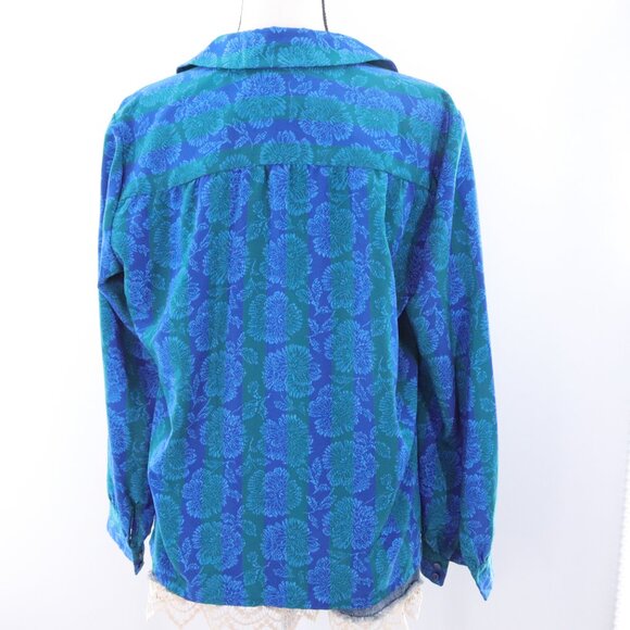 Vintage | Pendleton Satin Long Sleeve Button Down Shirt 14 1980's - Picture 5 of 6